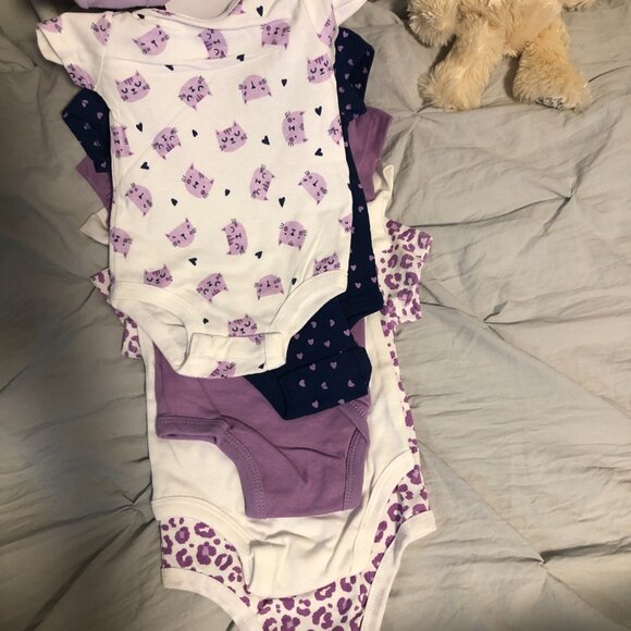ROCOCO BABY 6 PACK BODYSUITS / 6M - Picture 2 of 7